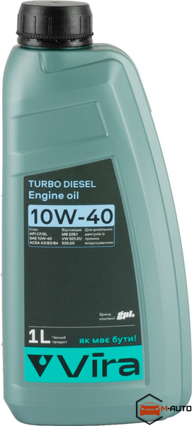 Олива моторна VIRA 10W-40 Turbo Diesel SL/CF 1л VI0300 фото