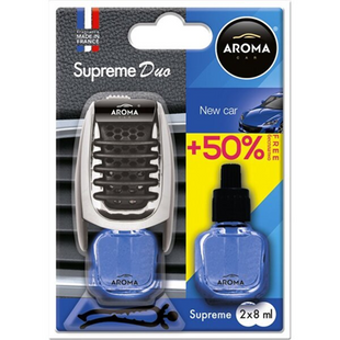 Ароматизатор на дефлектор Aroma Car Supreme Slim DUO 7ml + 7ml - NEW CAR 92518 фото