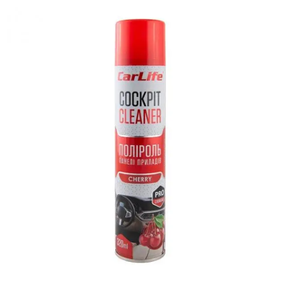 Поліроль панелі приладів CarLife Bишня. Cockpit Cleaner 320ml (24шт/ящ) CF330 фото