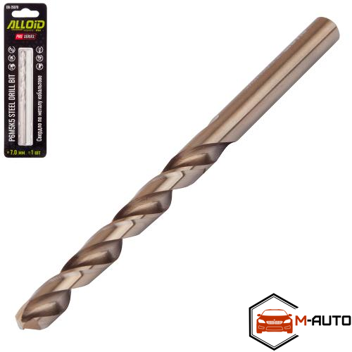 Alloid Pro. Свердло по металу кобальтове 7,0мм Р6М5К5 DB-35070 фото