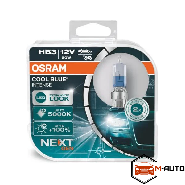 Лампа OSRAM HB3 Next Gen Cool Blue Intense 12V 60W P20d (9005CBN-HCB) 9005CBN-HCB фото