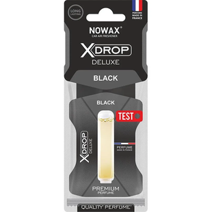 Ароматизатор целюлозний з капсулою Nowax серія X Drop Deluxe - Black (25шт/ящ) NX00063 фото