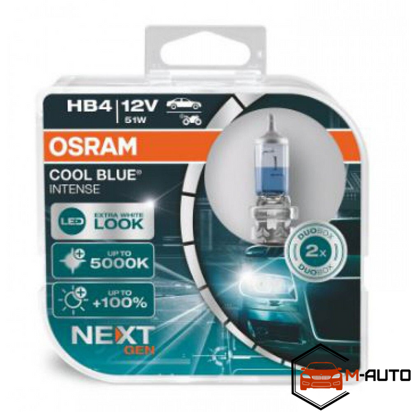 Лампа OSRAM HB4 Osram Next Gen Cool Blue Intense 12V 51W P22d (9006CBN-HCB) 9006CBN-HCB фото