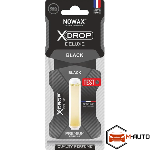 Ароматизатор целюлозний з капсулою Nowax серія X Drop Deluxe - Black (25шт/ящ) NX00063 фото