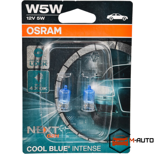Лампа OSRAM W5W 12V 5W W2.1X9.5D CBN 02 (Blister - 2 pcs.) 2825CBN-02B фото