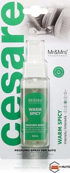 Ароматизатор в автомобіль Mr&Mrs Fragrance Cesare Spray Warm Spicy НФ-00014237 фото