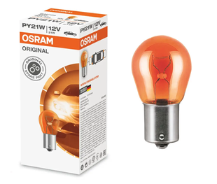 Лампа розжарювання Osram PY21W 21W BAU15S ORIGINAL LINE OS 7507 фото
