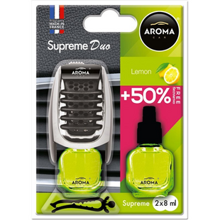 Ароматизатор на дефлектор Aroma Car Supreme Slim DUO 7ml + 7ml - LEMON 92252 фото