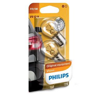 Лампа Philips 12V P21/5W 21/5W BAY15D (2ШТ В БЛІСТ.) 12499 B2 12499 B2 фото