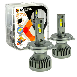 LED H4 H/L type 34 LED 50W, 5500K, 10000Lm, 9-16V Лампа основного світла type 34 H4 фото