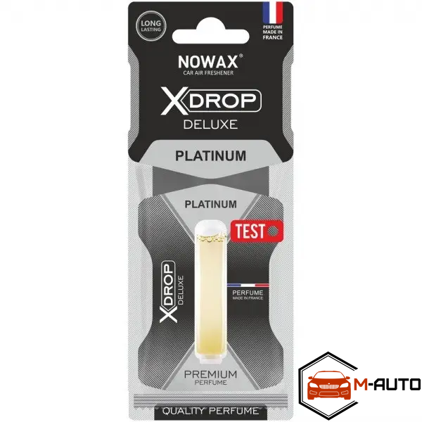 Ароматизатор целюлозний з капсулою Nowax серія X Drop Deluxe - Platinum (25шт/ящ) NX00067 фото