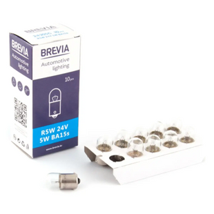 Лампа BREVIA 24V 5W (R5W, BA15s) 1 контакт 24305C фото