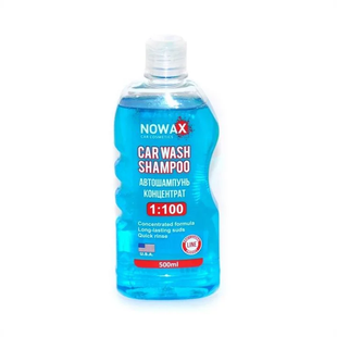 Автошампунь концентрат з віском карнауби 1:100 /Nowax Carnauba Wash&Wax,0.5L,(18шт.) NX00510 фото