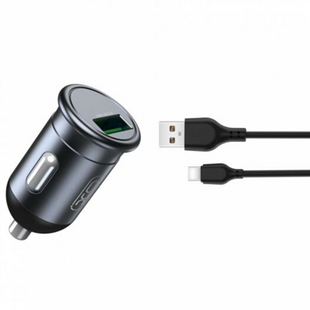 АЗП XO CC46 QC3.0 1USB 3A 18W + Type-C cable CC46 Type-C фото