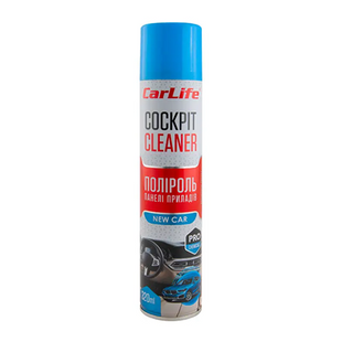 Поліроль панелі приладів CarLife Нова машина. Cockpit Cleaner 320ml (24шт/ящ) CF325 фото