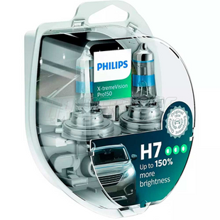 Лампа Philips H7 12V 55W PX26D X-TREME VISION PRO+150% (Set - 2 pcs.) 12972  XVP S2 фото