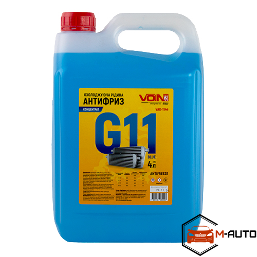 Антифриз VOIN G11 концентрат Blue 4л VAK-1144 фото