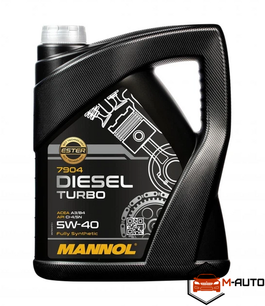 Масло MANNOL Diesel TURBO 5W-40 5л 7904 5л фото