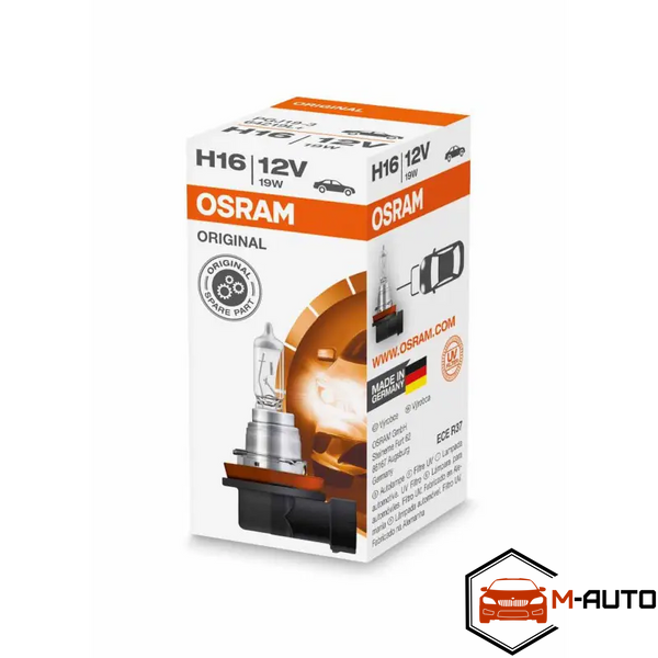 Лампа галогенна Osram Original H16 12V 19W LongLife Plus НФ-00005377 фото